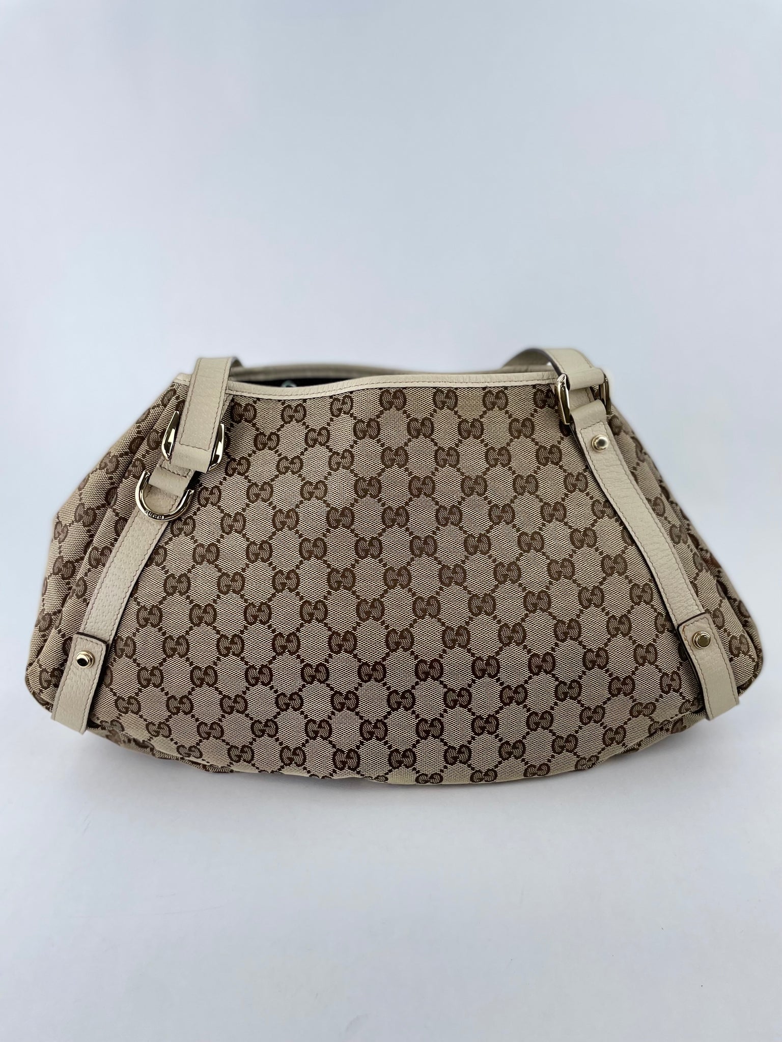 Gucci Preloved GG Canvas Abbey D-Ring Tote