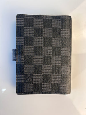 Preloved LIKE NEW LIMITED EDITION Louis Vuitton Damier Graphite Trunks Agenda PM Day Planner Cover D6XXGWW 041024 B