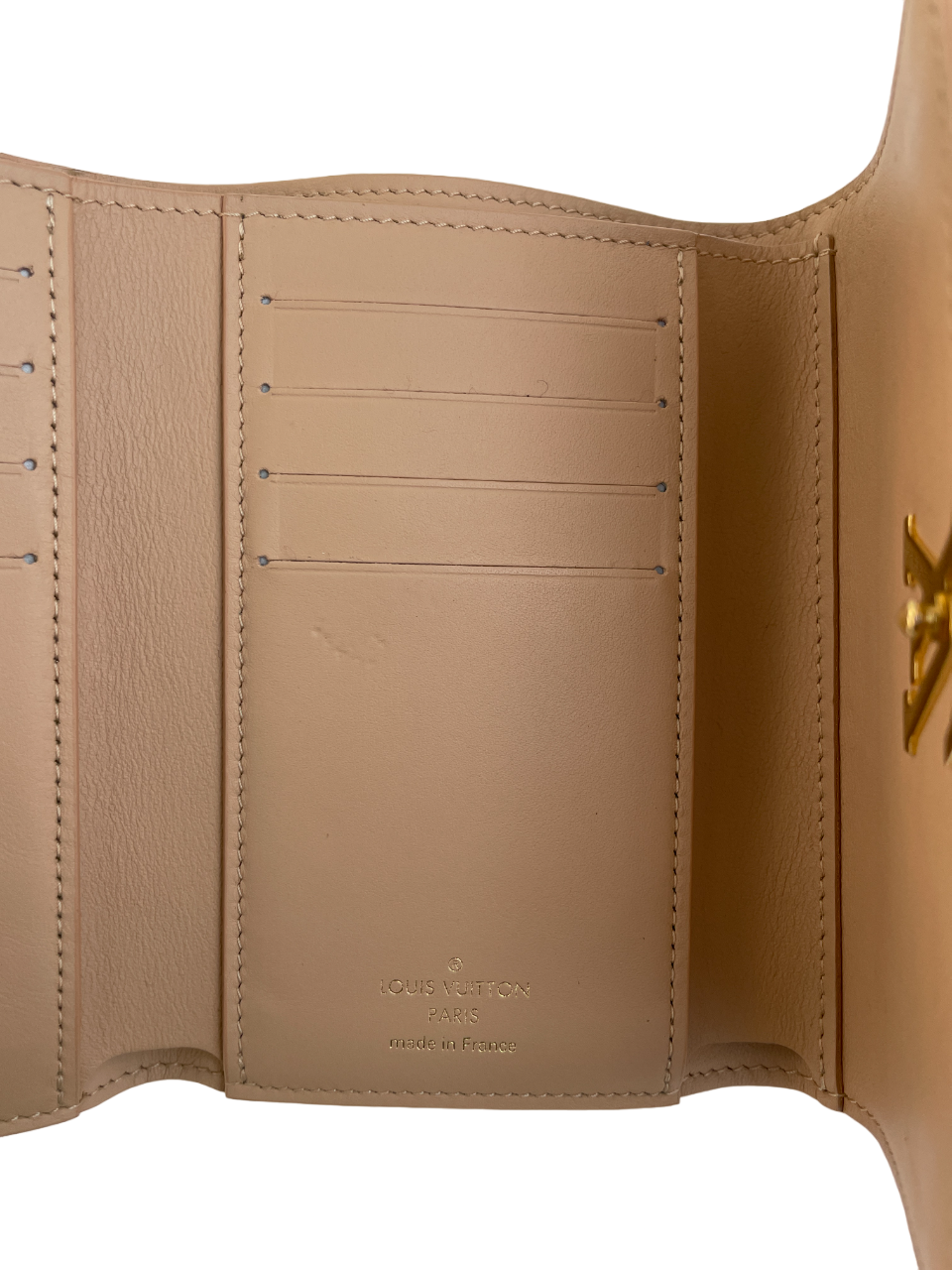 Authenticated Used Louis Vuitton LOUIS VUITTON Portefeuille Capucine Compact  Folding Wallet with Hook LV Leopard M45857 