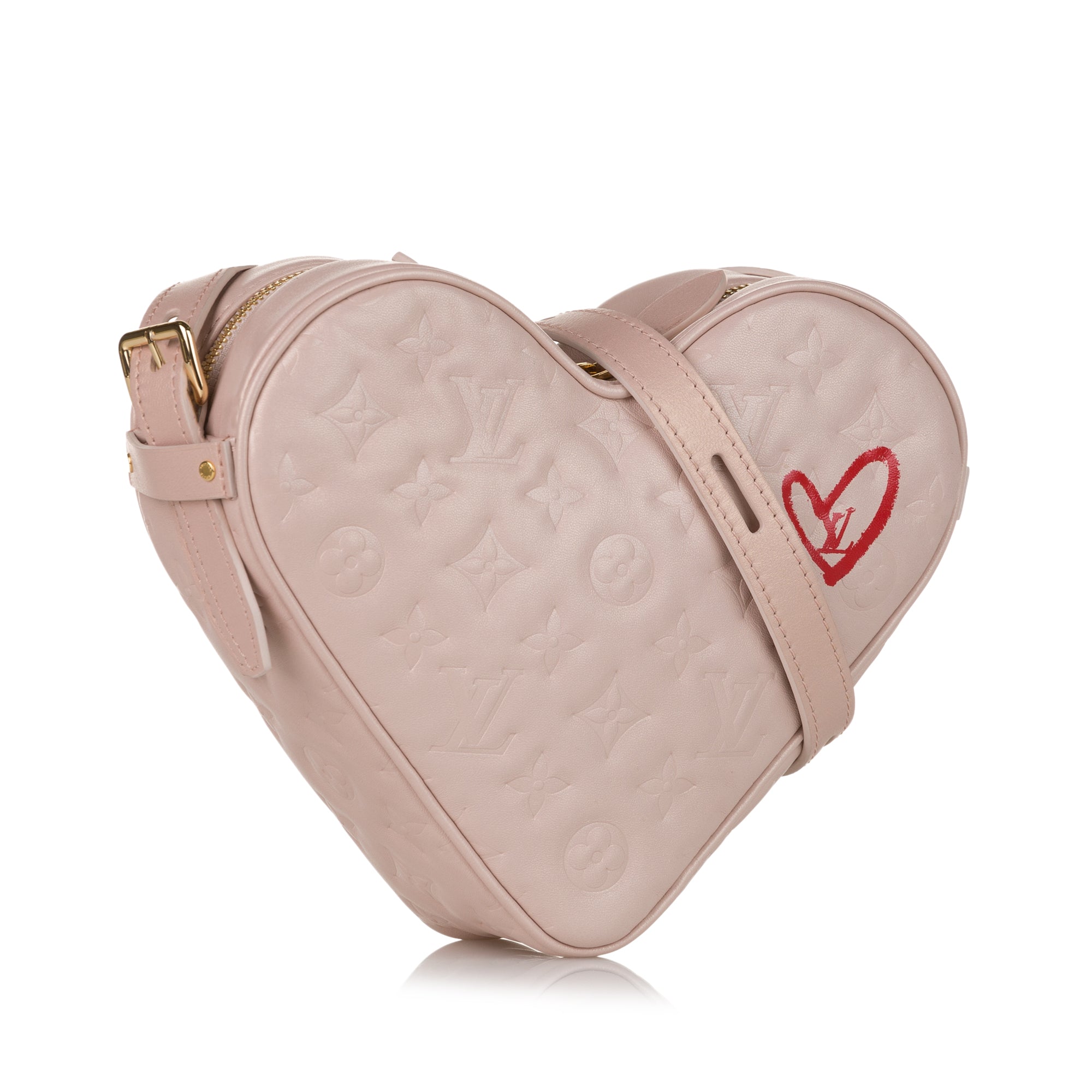 PRELOVED Louis Vuitton Pink/Beige Monogram Coeur Limited Edition Fall In Love Crossbody K3DCM7K 020124 ❤️