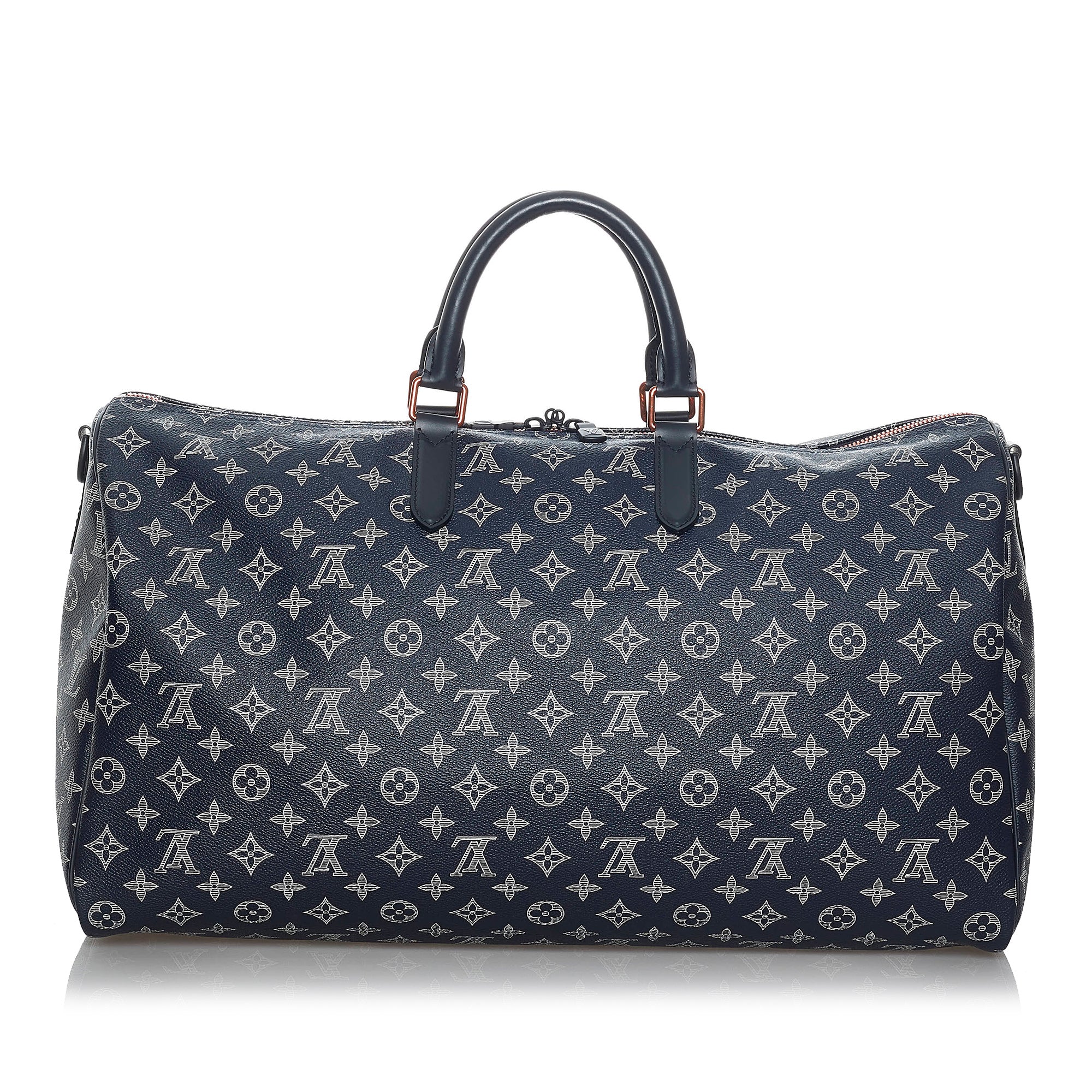 Preloved Louis Vuitton Monogram Upside Down Ink Keepall Bandouliere 50 Duffel Bag 051823 - $200 OFF LIVE SHOW