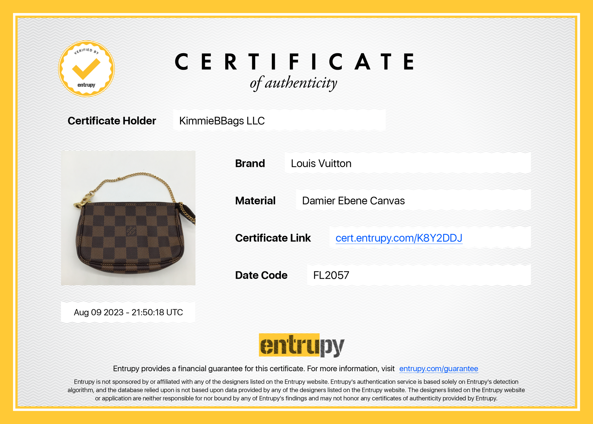 PRELOVED Louis Vuitton Monogram Mini Accessories Pochette Bag