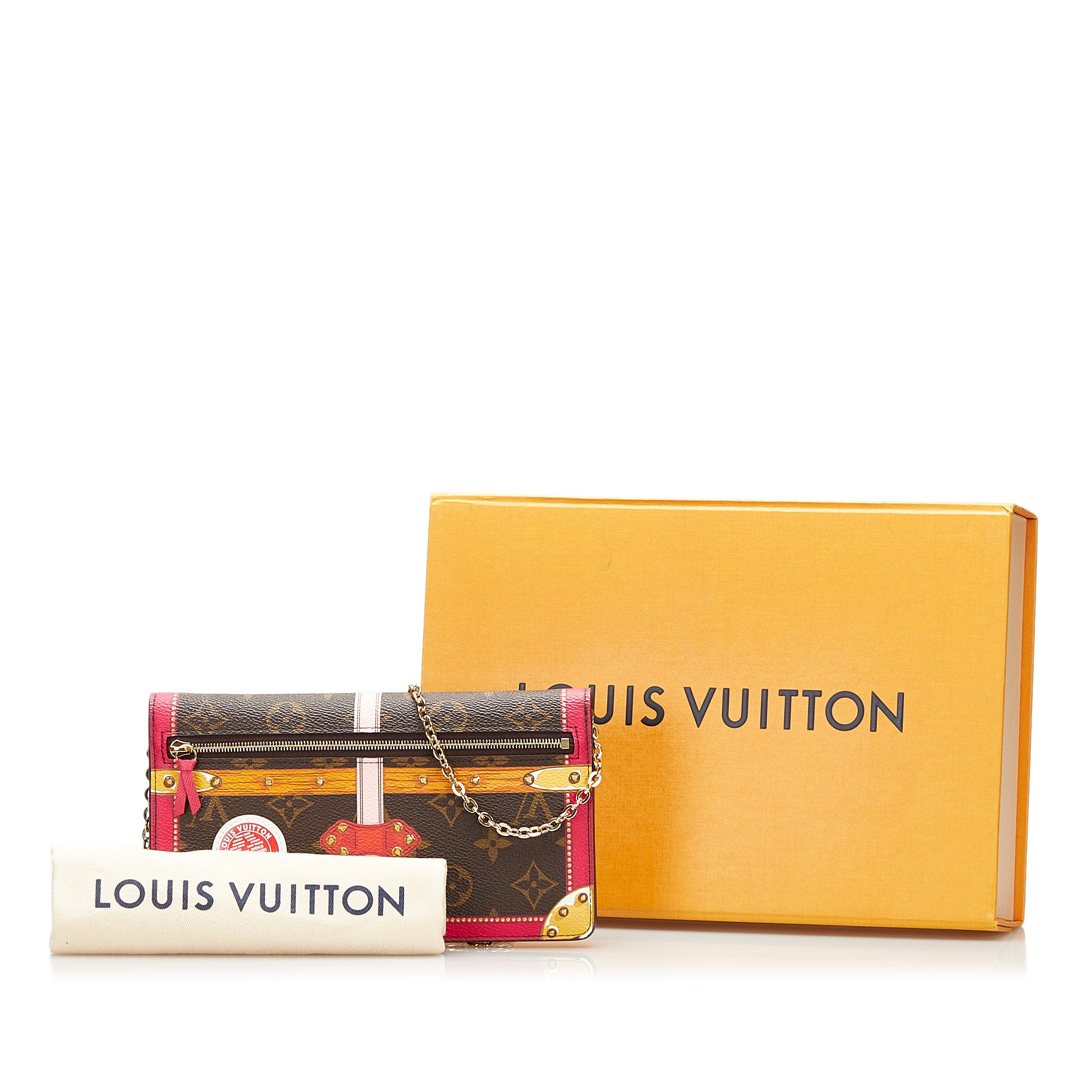 Louis Vuitton Rare Summer Trunks Monogram Neverfull Pochette