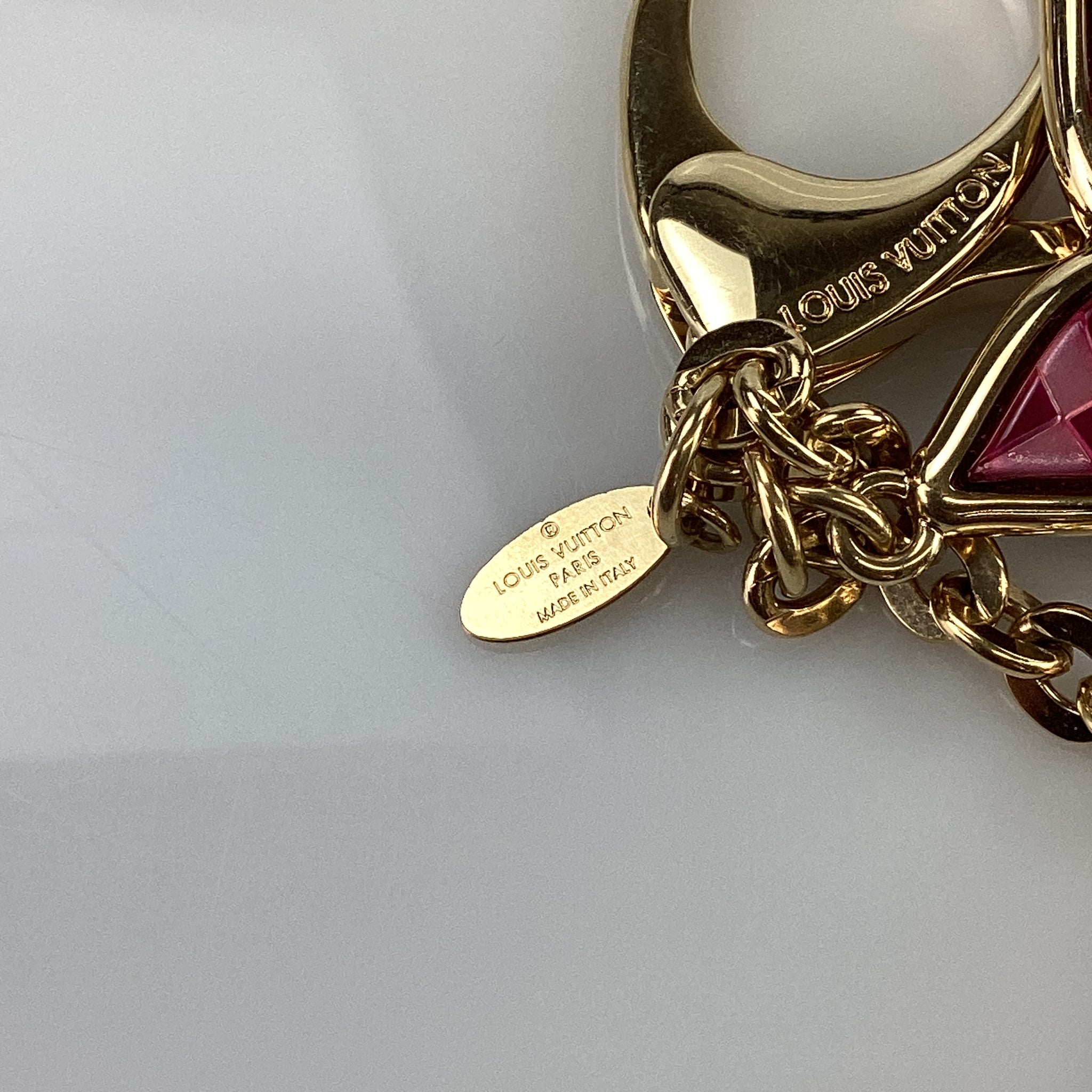 Preloved Louis Vuitton Gold Bijoux Mosaic Keychain GA0123 042624 B