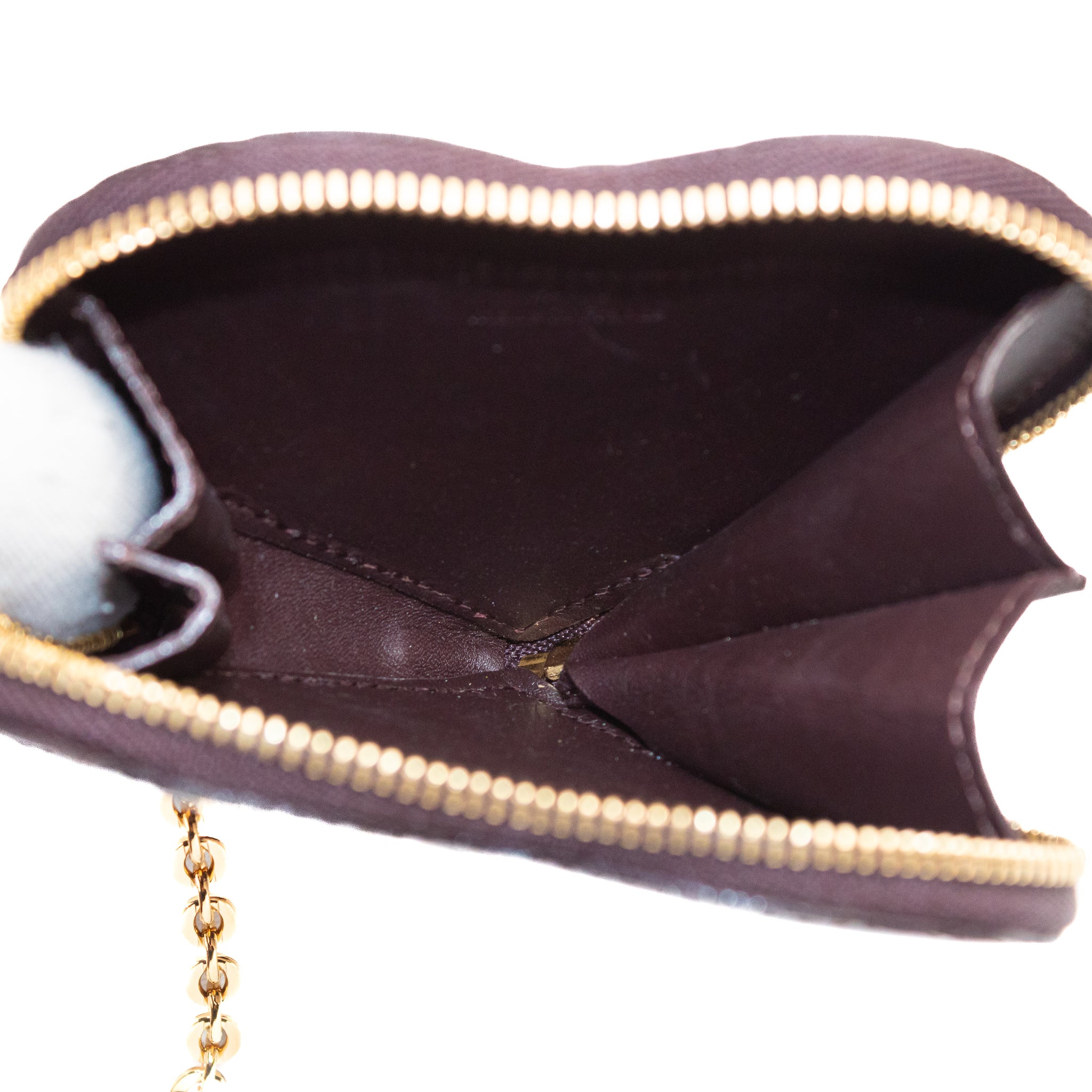 Preloved Louis Vuitton Amarante Vernis Heart Coin Purse 8MV3BT3 8152024B