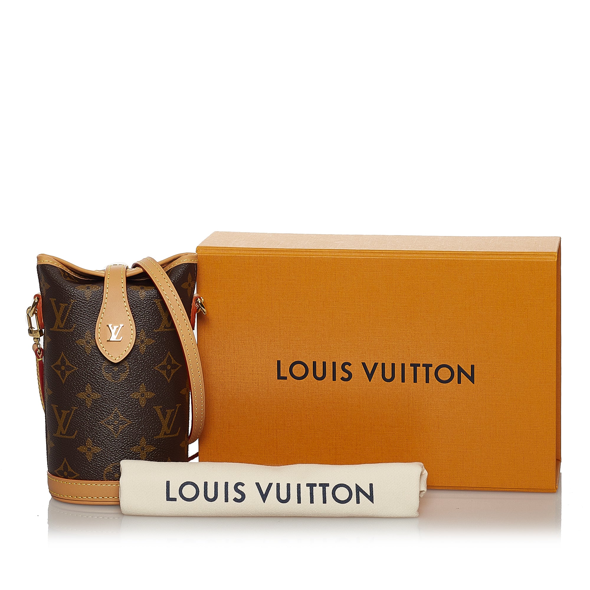 Louis Vuitton Orange Monogram Canvas Pochette Pallas Clutch Louis Vuitton