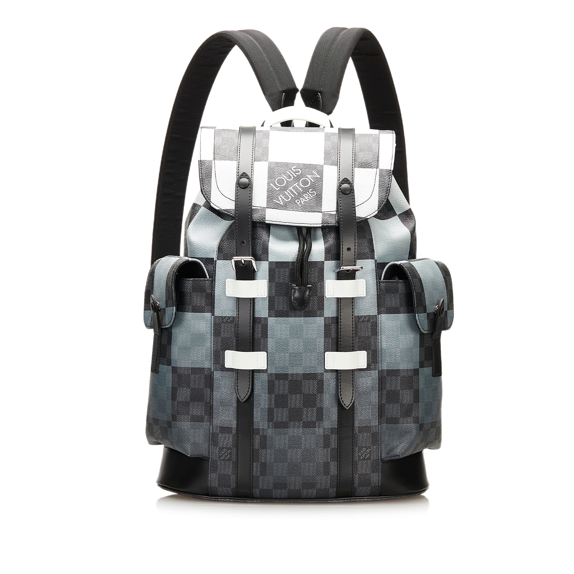 louis vuitton christopher backpack graphite Preloved Louis Vuitton Giant Limited Edition Damier Graphite Christoph –  KimmieBBags LLC
