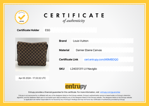 PRELOVED Louis Vuitton Damier Ebene Naviglio Messenger Bag M9MBDQG 041224 B
