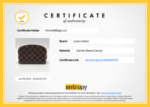 SNEAK PEAK 7 PRELOVED Louis Vuitton Damier Ebene Pochette Cosmetics Pouch MG9XD7R 062323 $100 OFF
