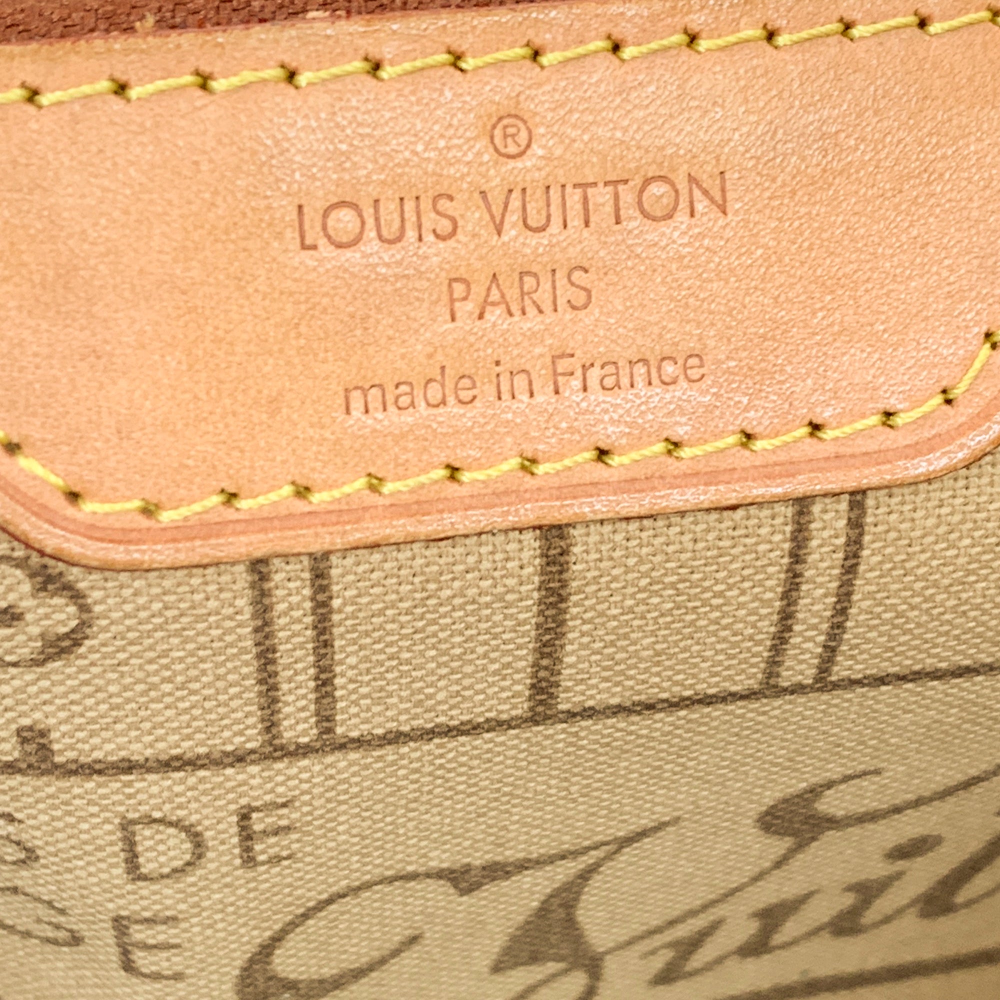 Preloved Louis Vuitton Monogram Neverfull mm Tote Bag (Tan interior) SP2008 091323