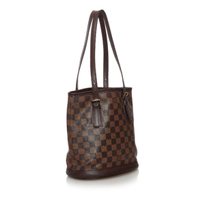 Authentic Louis Vuitton damier ebene bucket pouch