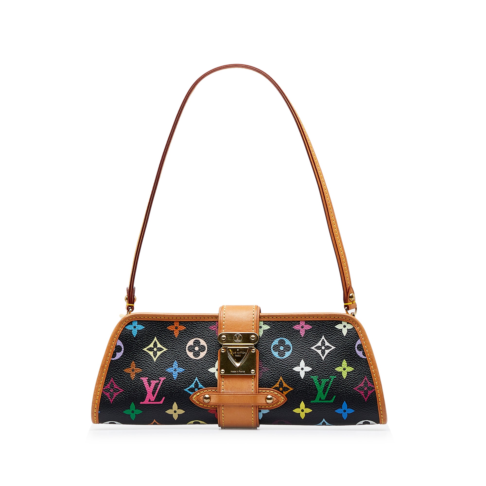 Preloved Louis Vuitton Black Multicolore Shirley Shoulder Bag MI0055 013024