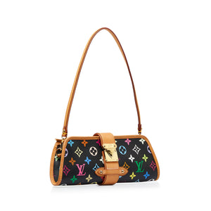 Preloved Louis Vuitton Black Multicolore Shirley Shoulder Bag MI0055 013024
