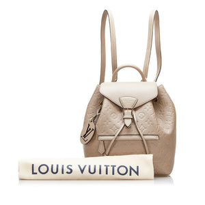 Preloved Louis Vuitton Tan Monogram Empreinte Montsouris PM