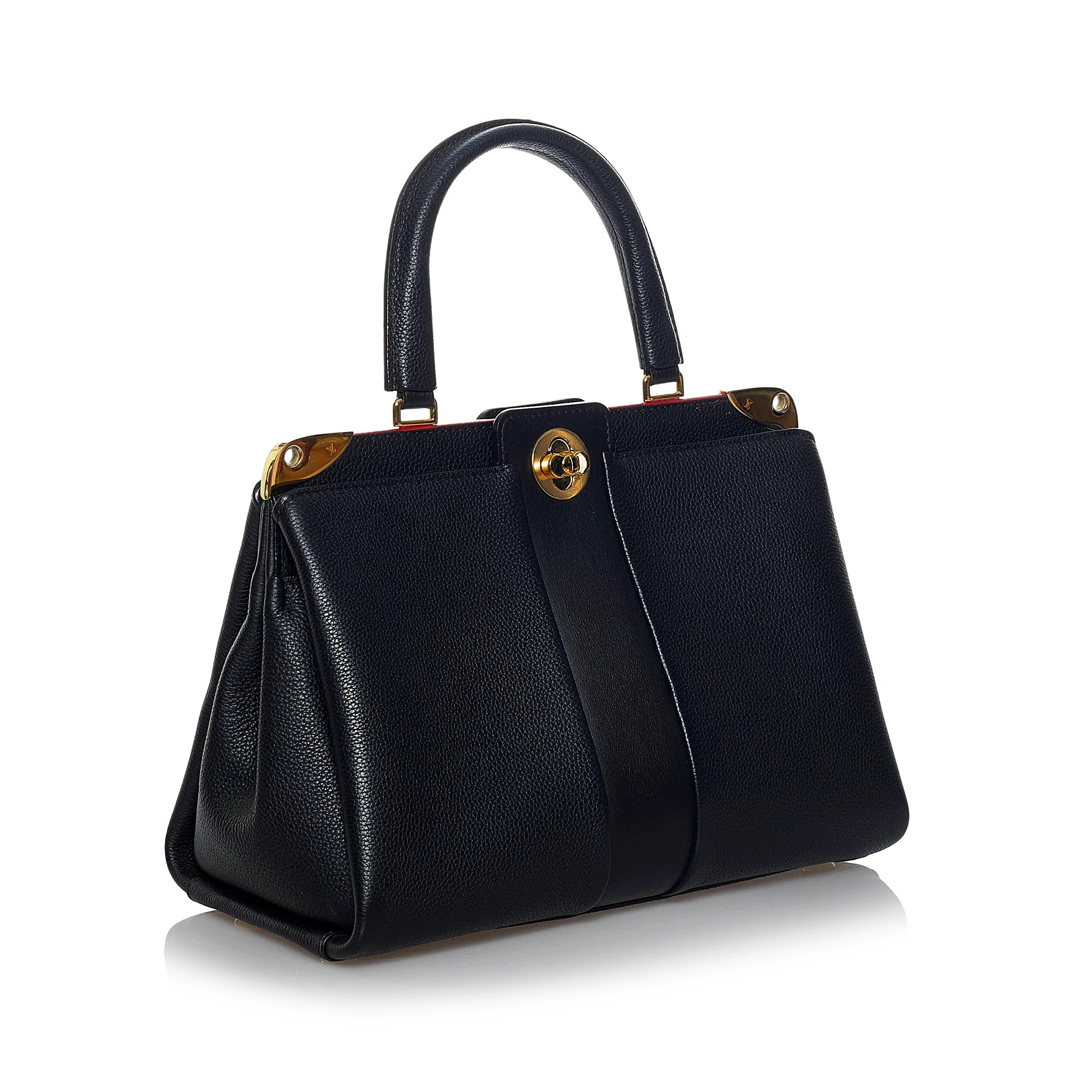 Preloved Louis Vuitton Red and Pink Leather Dora PM Handbag FL1195 92123