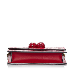 Preloved Gucci Guccissima Cherry Wallet on Chain 051523