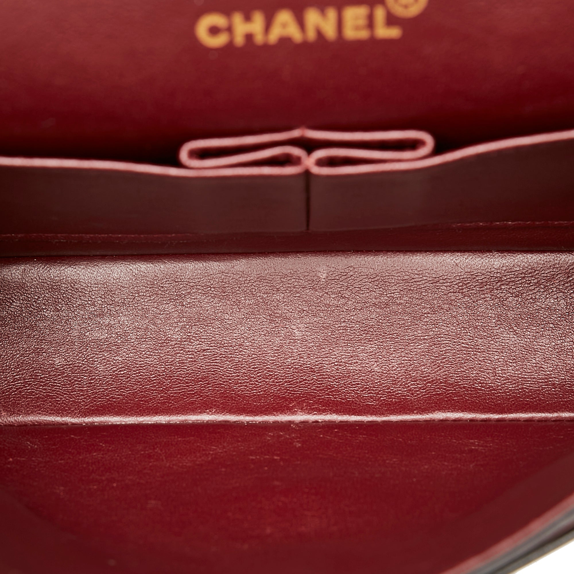 Preloved Vintage CHANEL Black Lambskin Medium Double Flap Matelasse Chain Shoulder Bag with 24k Gold Plated Hardware 4179304 060523