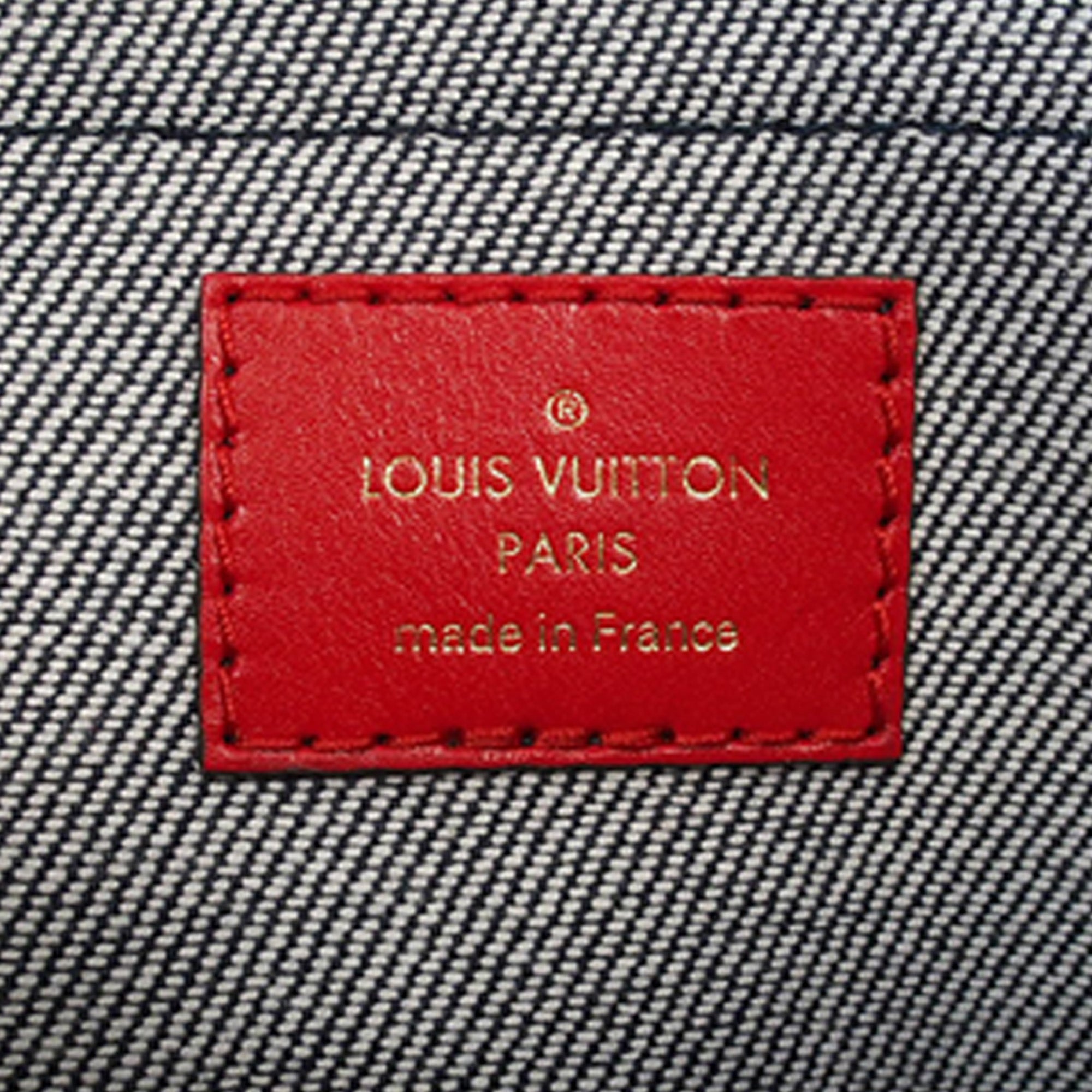 Preloved Louis Vuitton Monogram Denim Patchwork Multi-Pochette Accessoires 060523