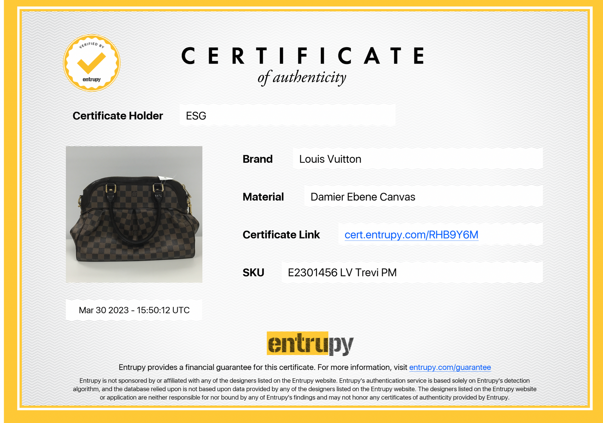PRELOVED Louis Vuitton Trevi PM Damier Ebene Handbag RHB9Y6M 042823 - –  KimmieBBags LLC