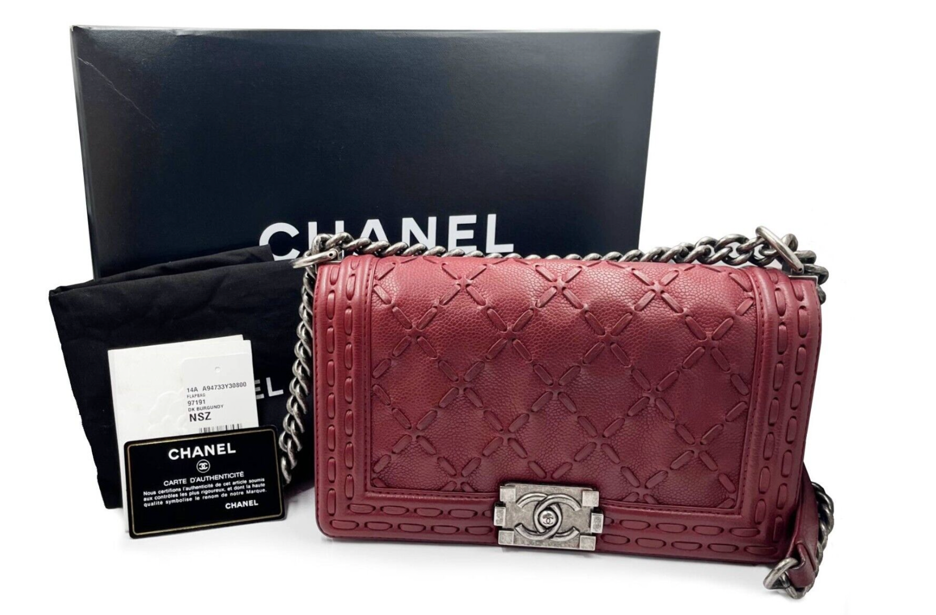 Preloved Chanel Pink Lambskin Medium Boy Flap Bag 19274341 071923 Off