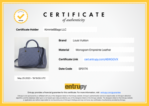 Preloved Louis Vuitton Montaigne BB Empreinte Monogram Bag with Crossbody Strap SP0174 052923