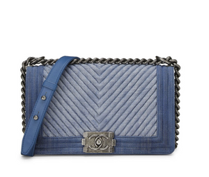 Sold at Auction: CHANEL Metallic Silver Calfskin Chain Me Hobo Bag