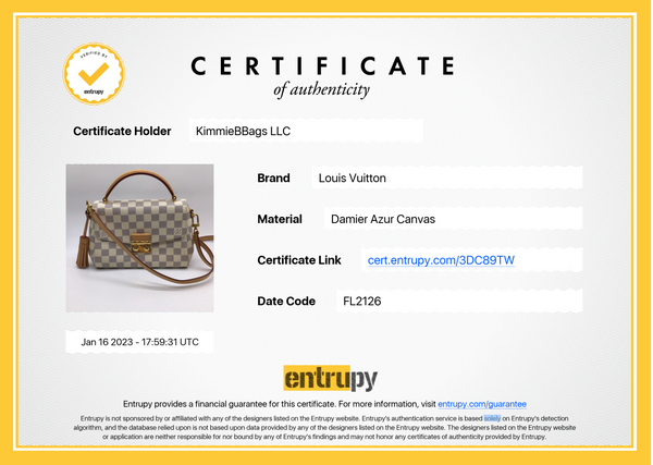 PRELOVED Louis Vuitton Damier Azur Croisette Crossbody Handbag TR1156 –  KimmieBBags LLC