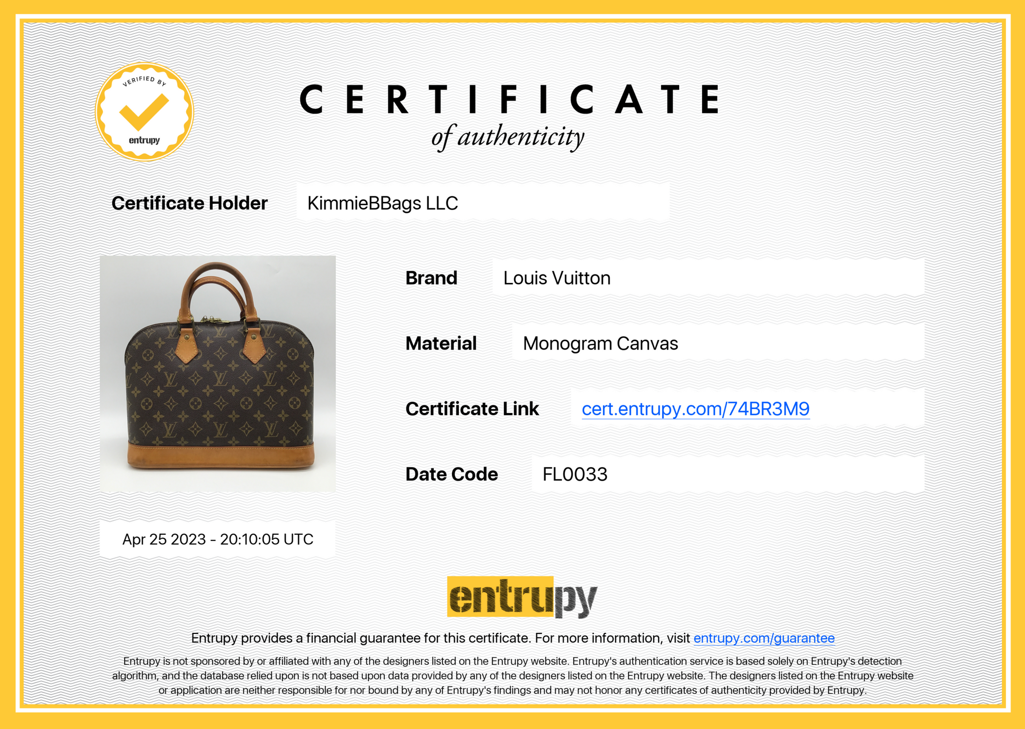 Louis Vuitton Alma Handbag 330612
