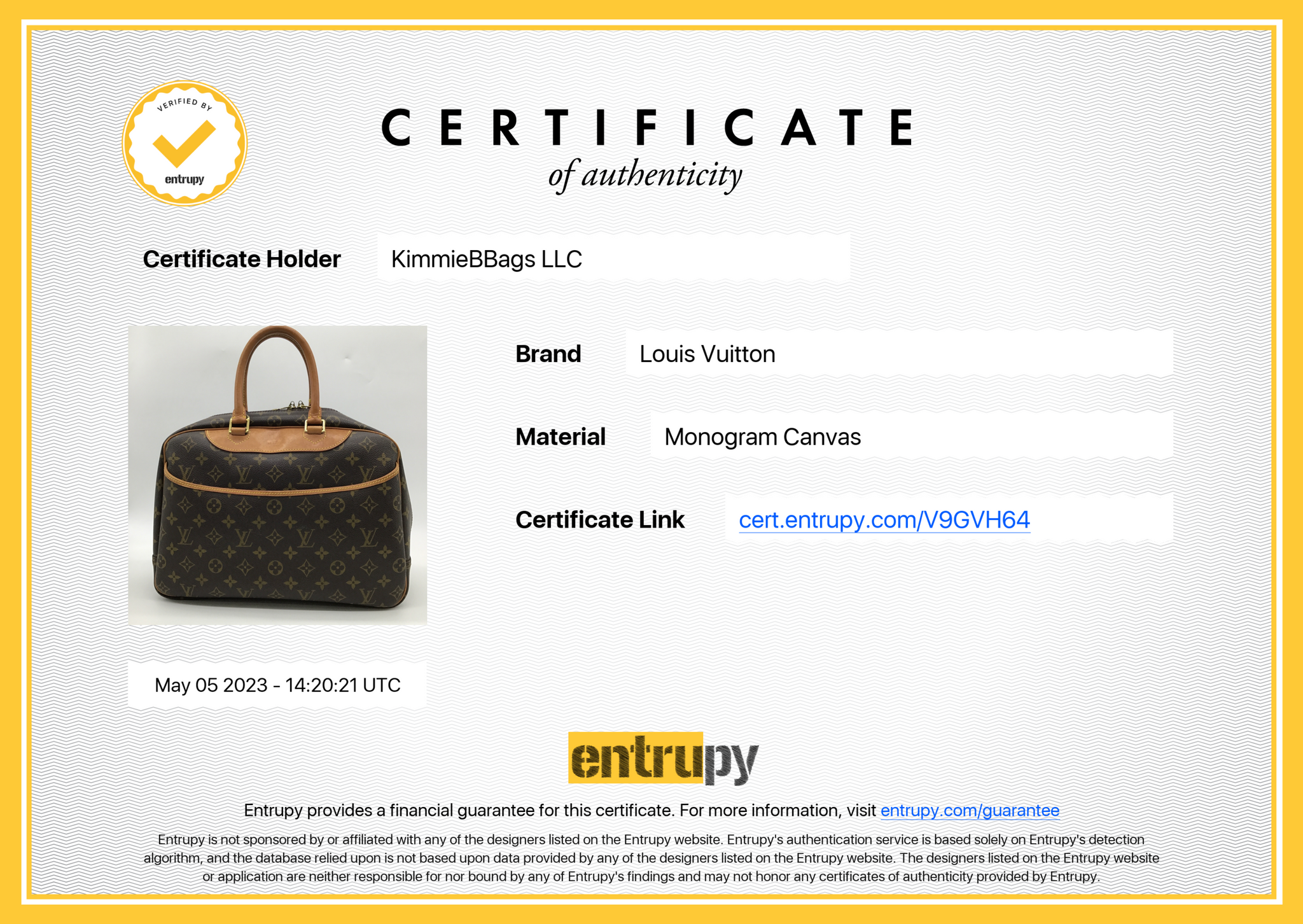 PRELOVED Louis Vuitton Deauville Monogram Tote Bag V9GVH64 051023 –  KimmieBBags LLC