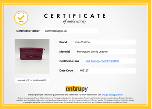 SAT SNEAK PEAK 10 Preloved Louis Vuitton Felicie Pochette Raspberry Vernis Leather Bag with Inserts MI2127 051323 - $200 OFF LIVE SHOW
