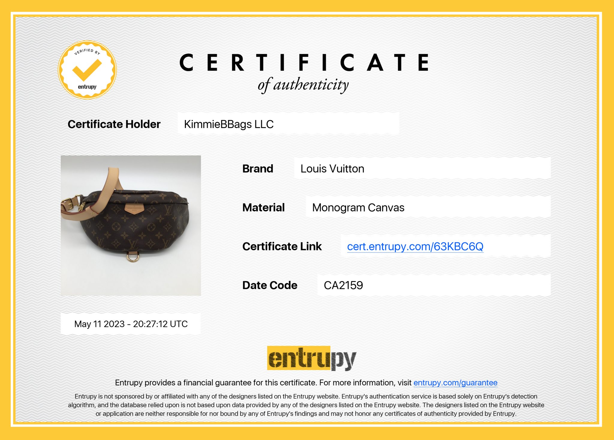 Louis Vuitton Discontinued Monogram Bumbag Waist Bag Sling Body
