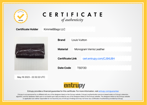 Preloved Louis Vuitton Amarante Vernis 4 Key Holder TS0130 052223