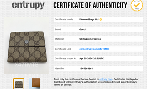 Preloved Gucci Supreme Bifold Wallet w/ Orange Interior X47TMTB 050724 H