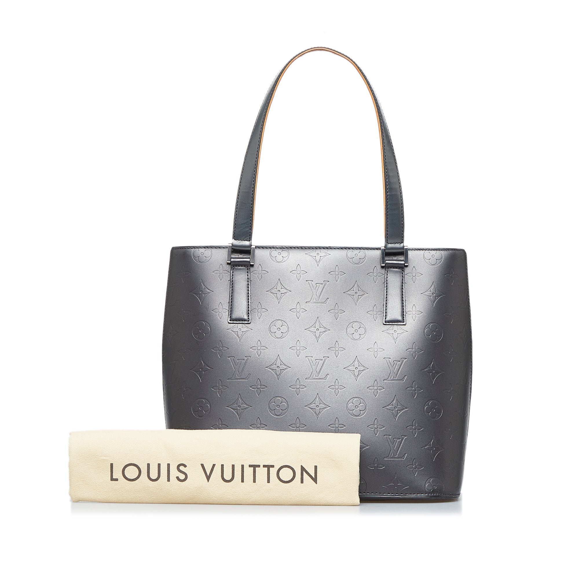 PRELOVED Vintage Louis Vuitton Stockton Matte Grey Monogram Tote