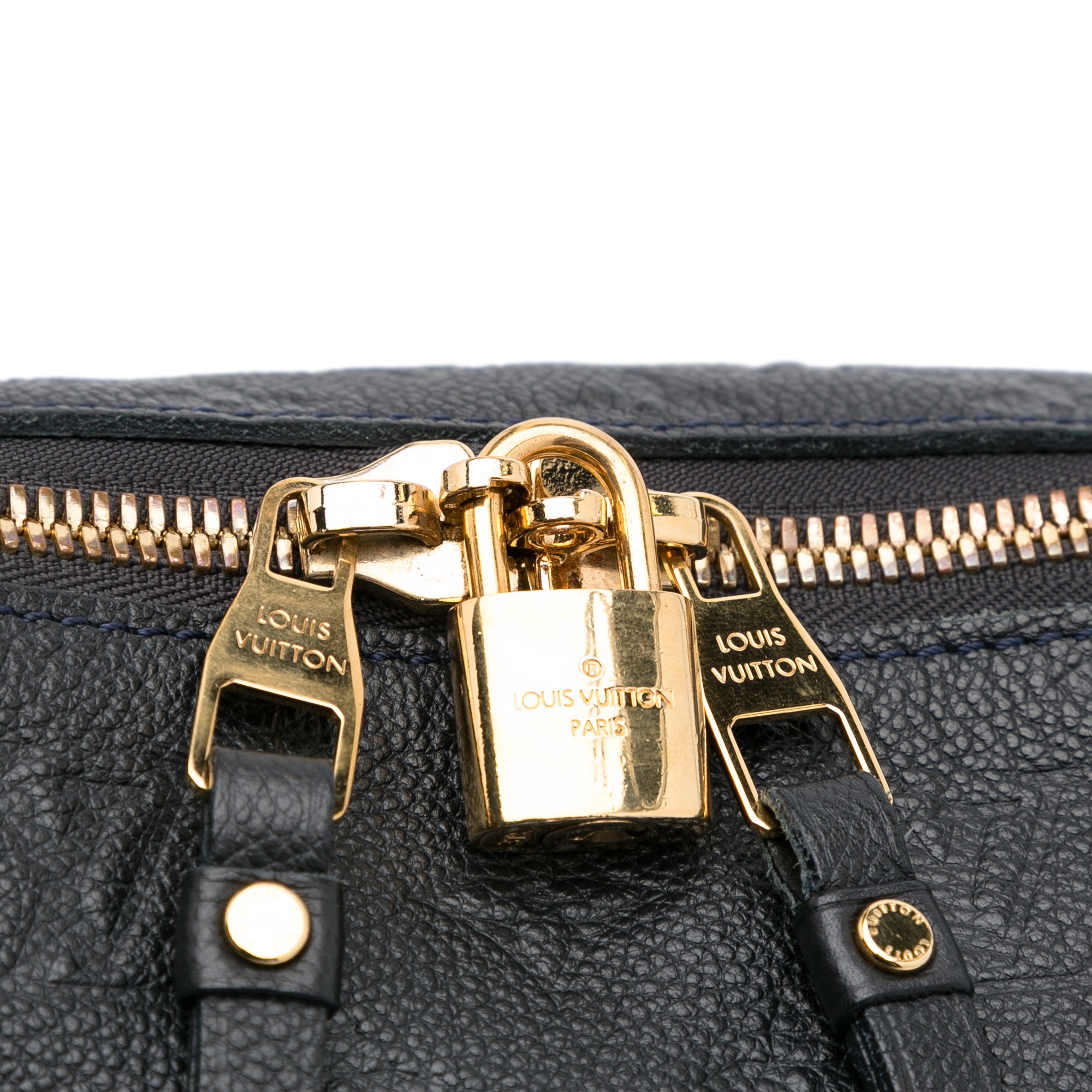 Preloved Louis Vuitton Navy Empriente Monogram Leather Lumineuse Handbag VI2161 020224 ❤️