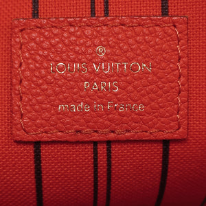 PRELOVED Louis Vuitton Montaigne MM Orange Empriente Monogram Leather Handbag SP5104 060723
