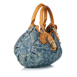 Preloved Louis Vuitton Monogram Denim Pleaty Handbag 050123