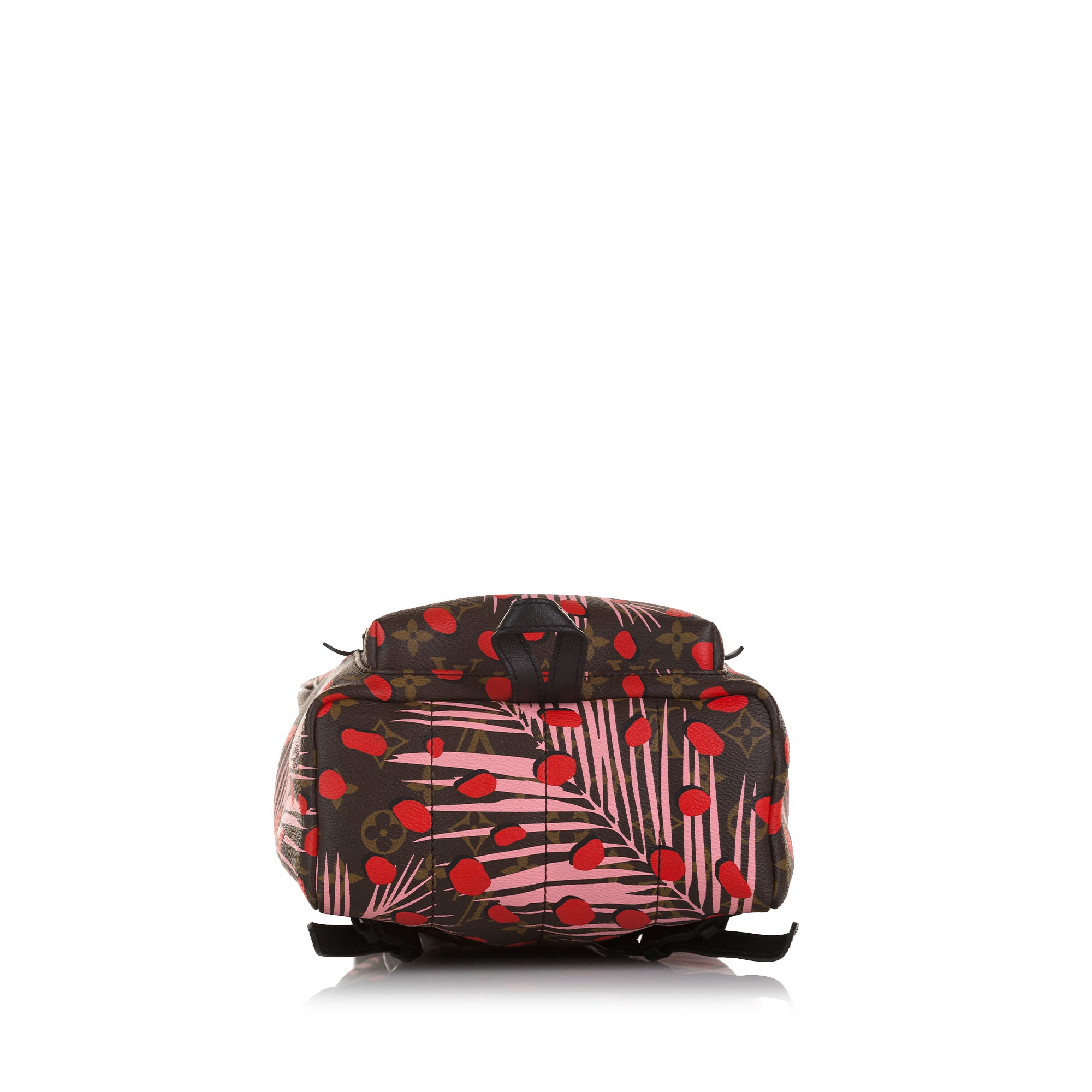 louis vuitton black and red backpack