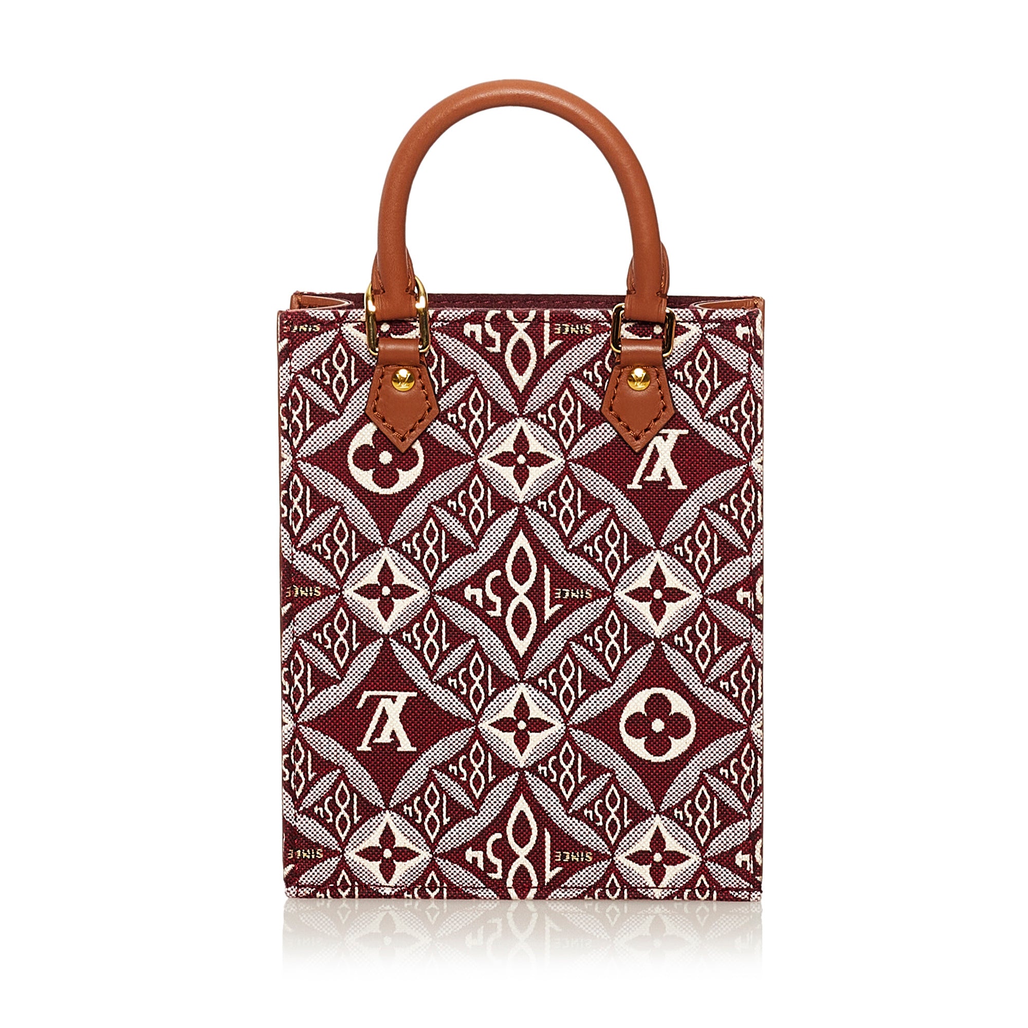 Louis Vuitton Monogram Petit Sac Plat Crossbody Bag Handbag Purse