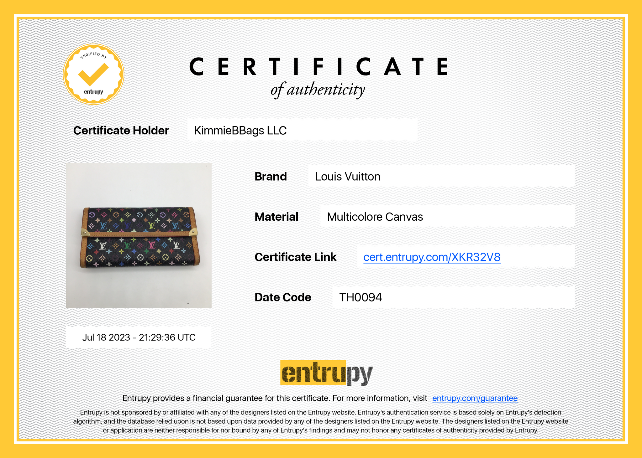 Louis Vuitton Yellow Epi Leather Porte Tresor International Wallet