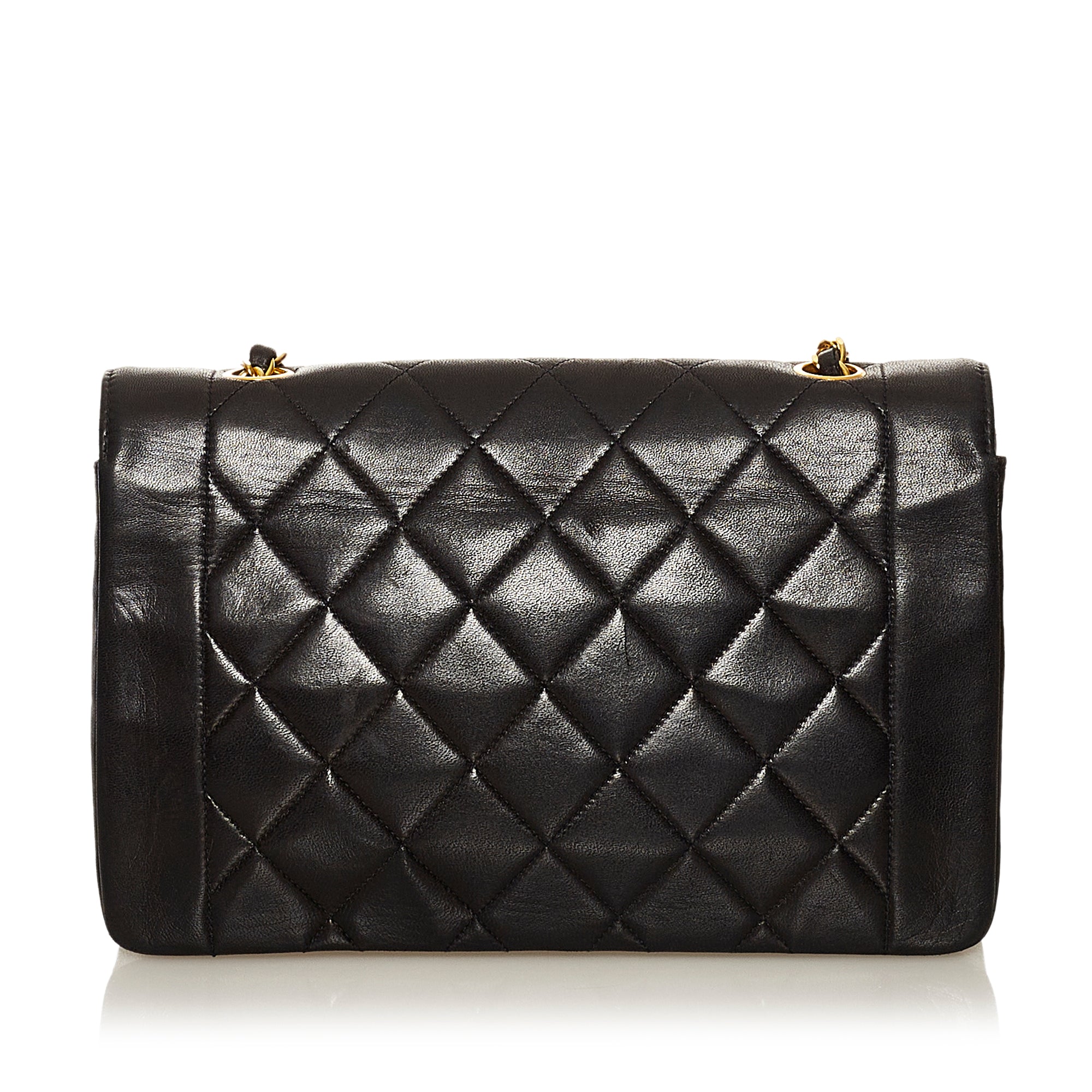 Vintage CHANEL Black Lambskin Diana Medium Flap Bag B9QGK3G 070723 –  KimmieBBags LLC