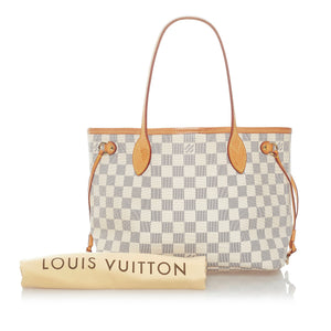 Louis Vuitton Monogram Damier Azur Small Neverfull PM Bag White
