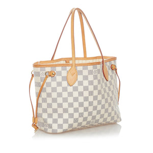LOUIS VUITTON LOUIS VUITTON Neverfull MM Tote Bag N41605 Damier Azur canvas  Ivory Pink used LV N41605｜Product Code：2118400040293｜BRAND OFF Online Store