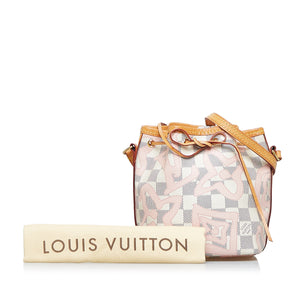 Louis Vuitton, Bags, Louis Vuitton Damier And Burgundy Nono Mm