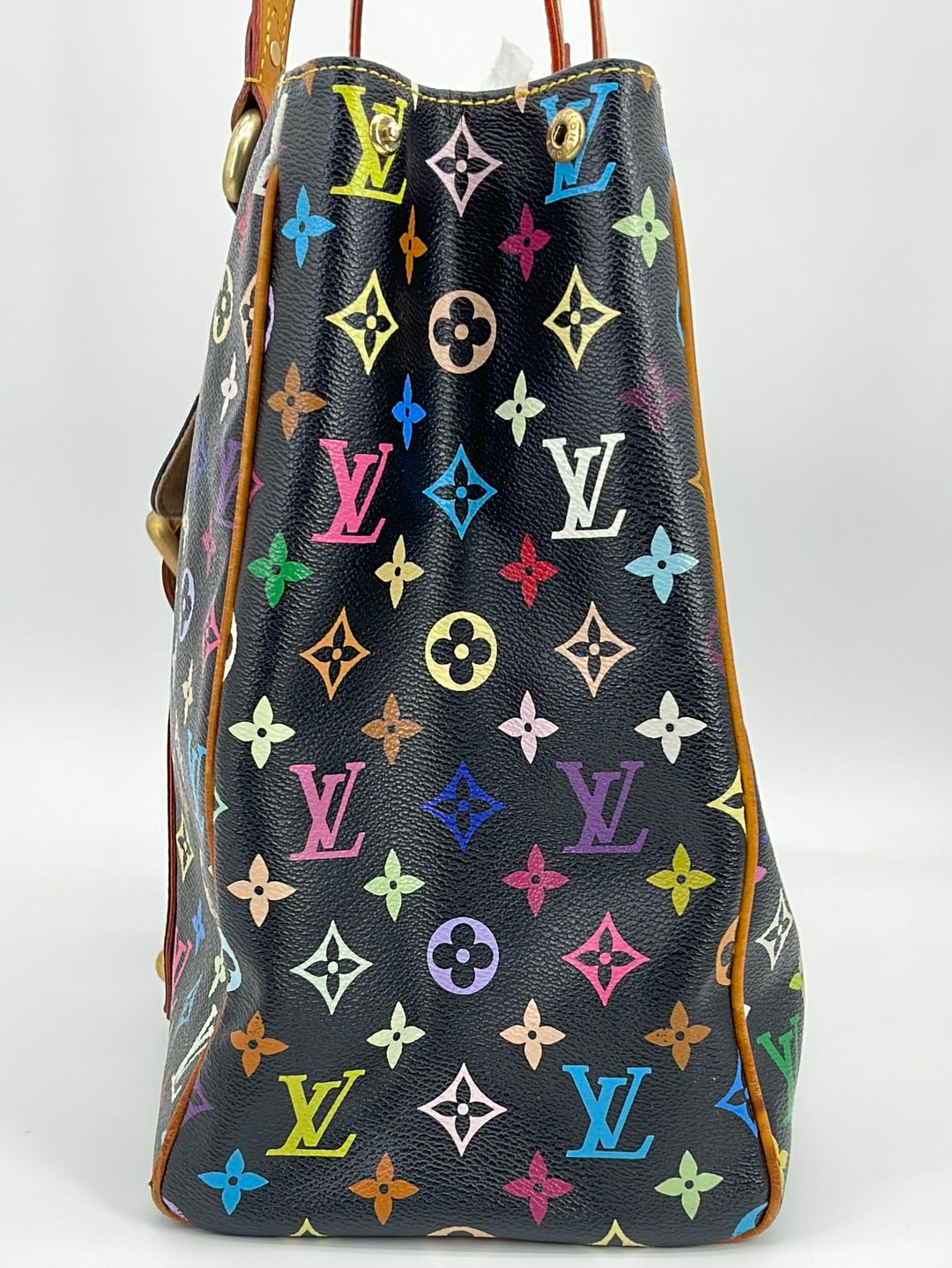 Louis Vuitton Black Monogram Multicolore Aurelia MM Tote Bag