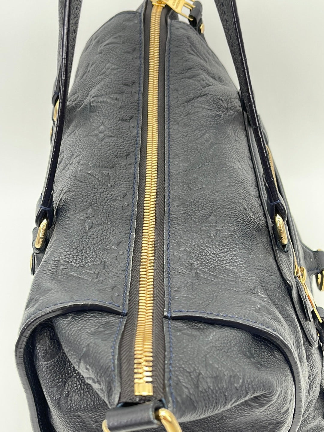 PRE-LOVED Louis Vuitton The Monogram Empreinte Blanche MM Handbag - Deep  Navy