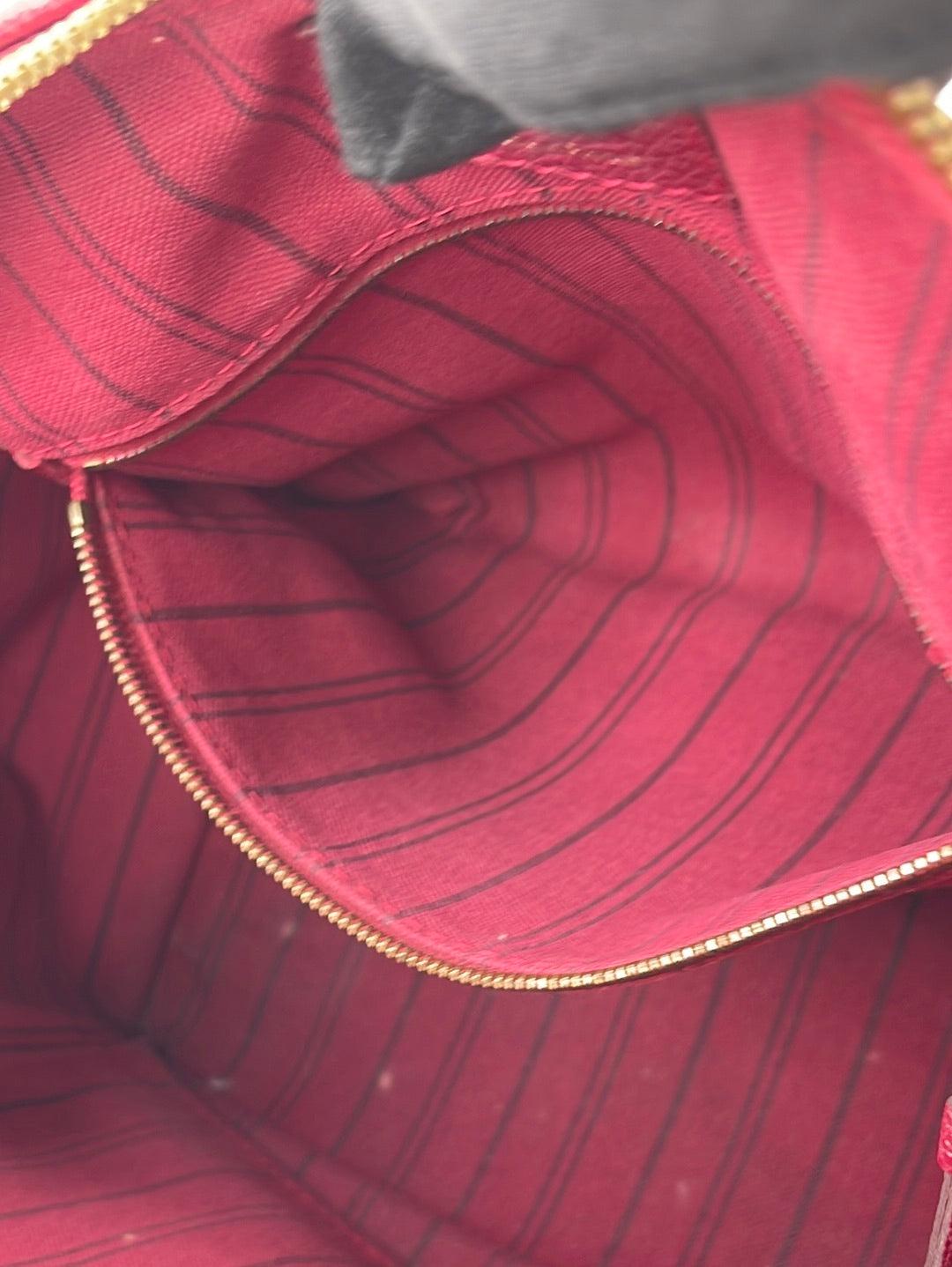PRELOVED Louis Vuitton Speedy 25 Red Empriente Leather Bandolier Bag SP2103 051823