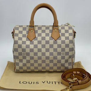 Preloved Louis Vuitton Damier Azur Canvas Saleya mm Bag FL0038 050523 Off Deal