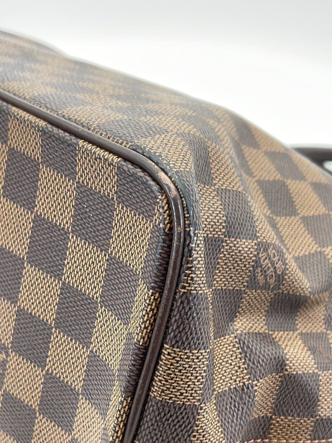 Saleya cloth handbag Louis Vuitton Brown in Cloth - 24970046