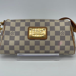 PRELOVED Louis Vuitton Eva Handbag Damier Azur Canvas Crossbody